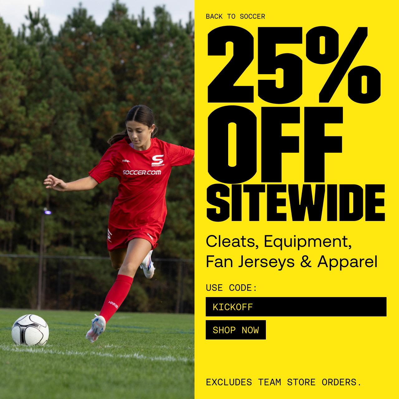 25% OFF sitewide