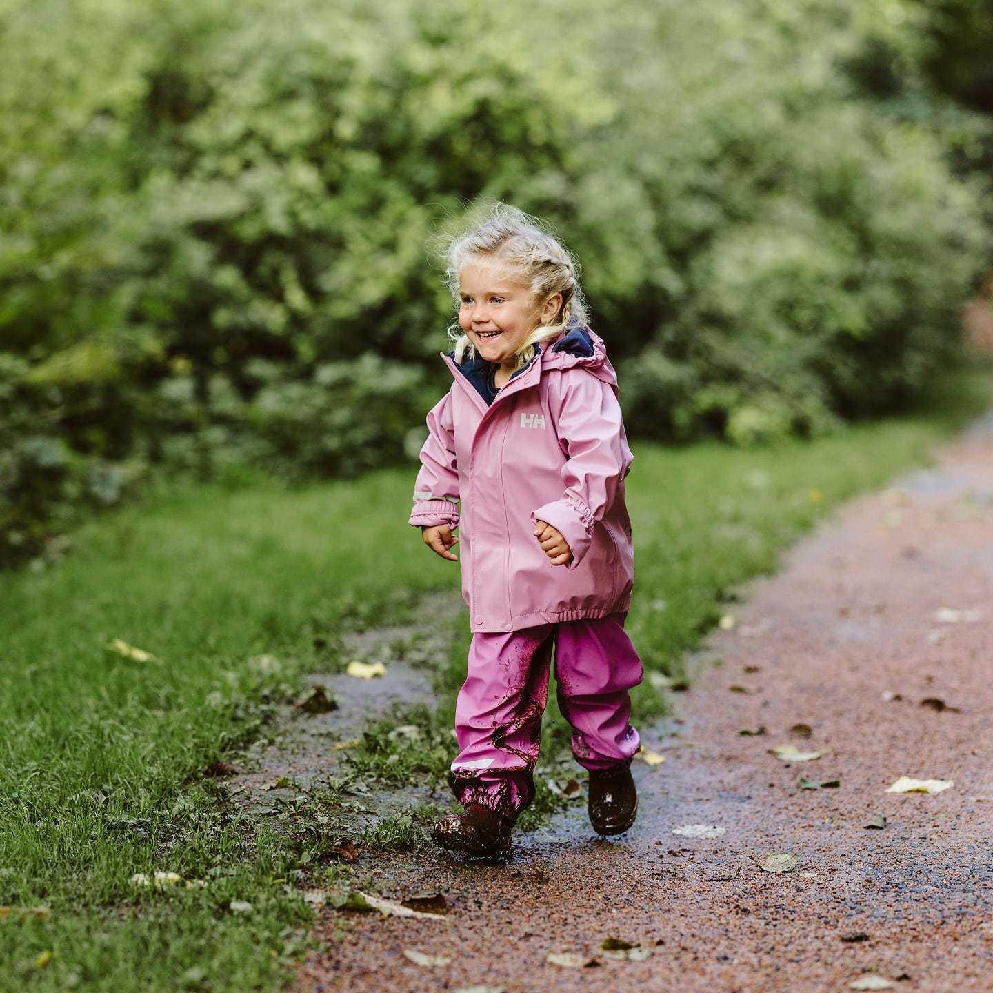 Kid in Helly Hansen gear