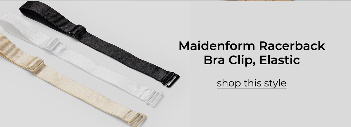 Maidenform Racerback Bra Clip, Elastic