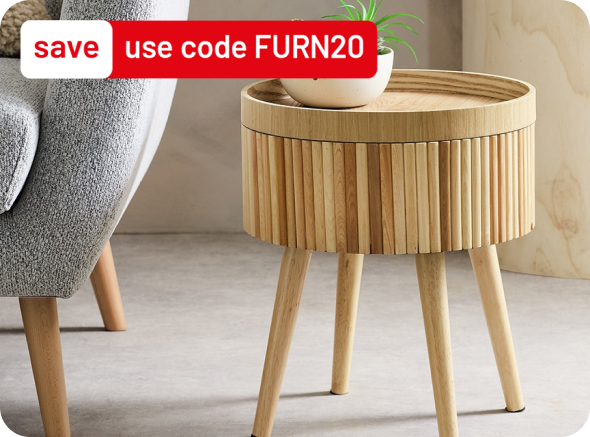 Save 20% on selected indoor furniture using code FURN20