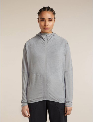 Women's 150 MerinoFine™ Ace Long Sleeve Zip Hoodie - Proto Grey / S