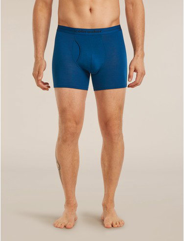 Men's Merino 150 Anatomica Boxers wFly - Atlantis / S