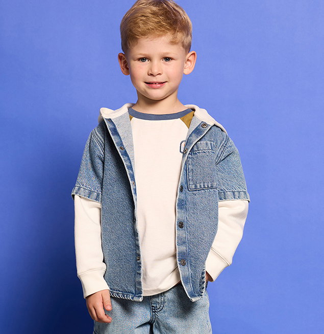 Shirt with Layered Effect for Boys - double stone