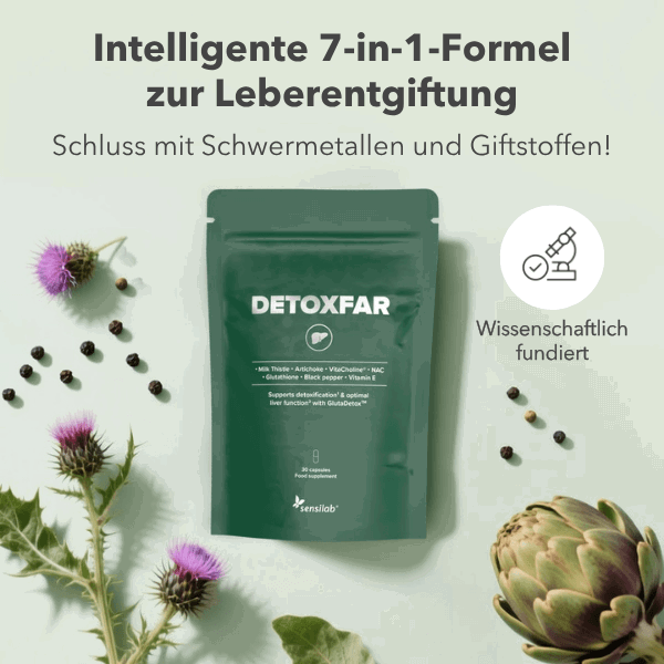 DetoxFar - die intelligente 7-in-1-Formel für eine gesunde Leber