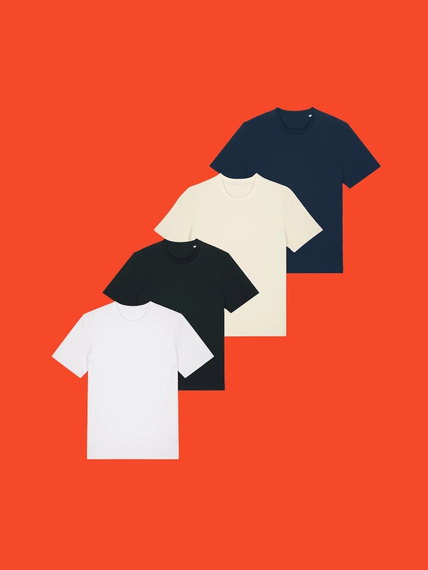 T-Shirts in einfachen Farben