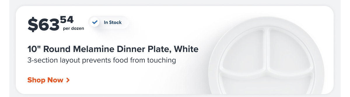 GET 10" Round Melamine Dinner Plate