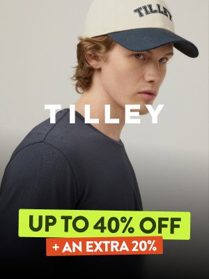 Tilley UP TO 40% OFF + an extra 20%