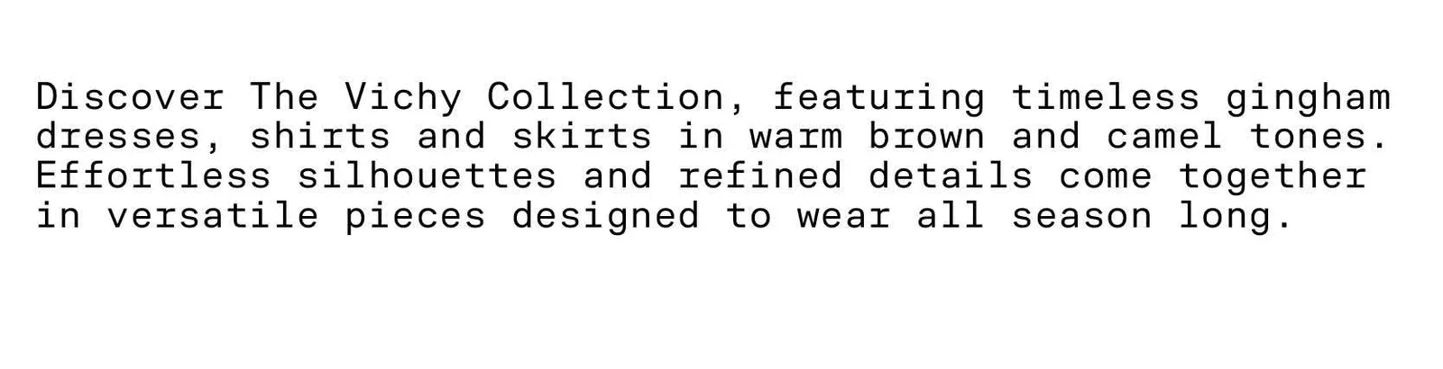 Discover the Vichy Collection