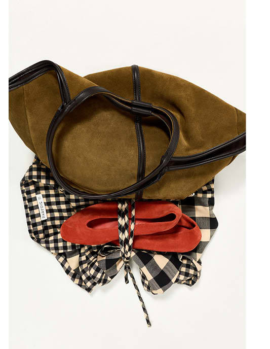 Leather shopper bag for laptop 15