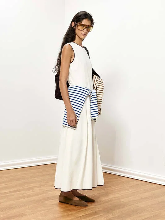 Dress with contrast edges 100% lyocell
