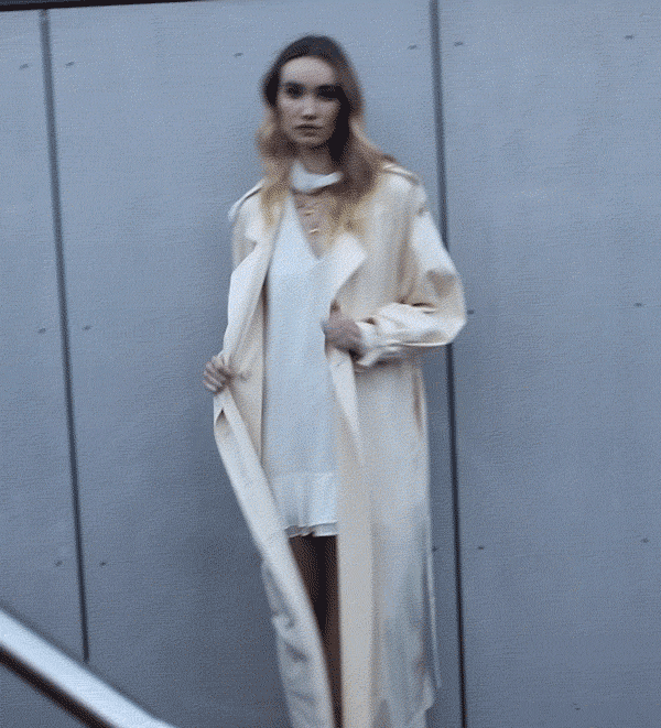 Major Mood Soft Maxi Trench - Butter