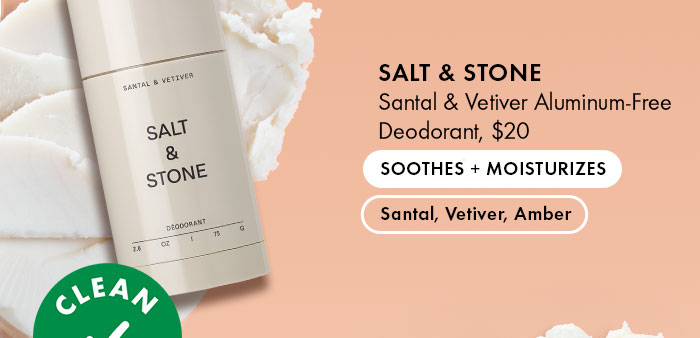 Salt & Stone Santal & Vetiver Aluminum-Free Deodorant