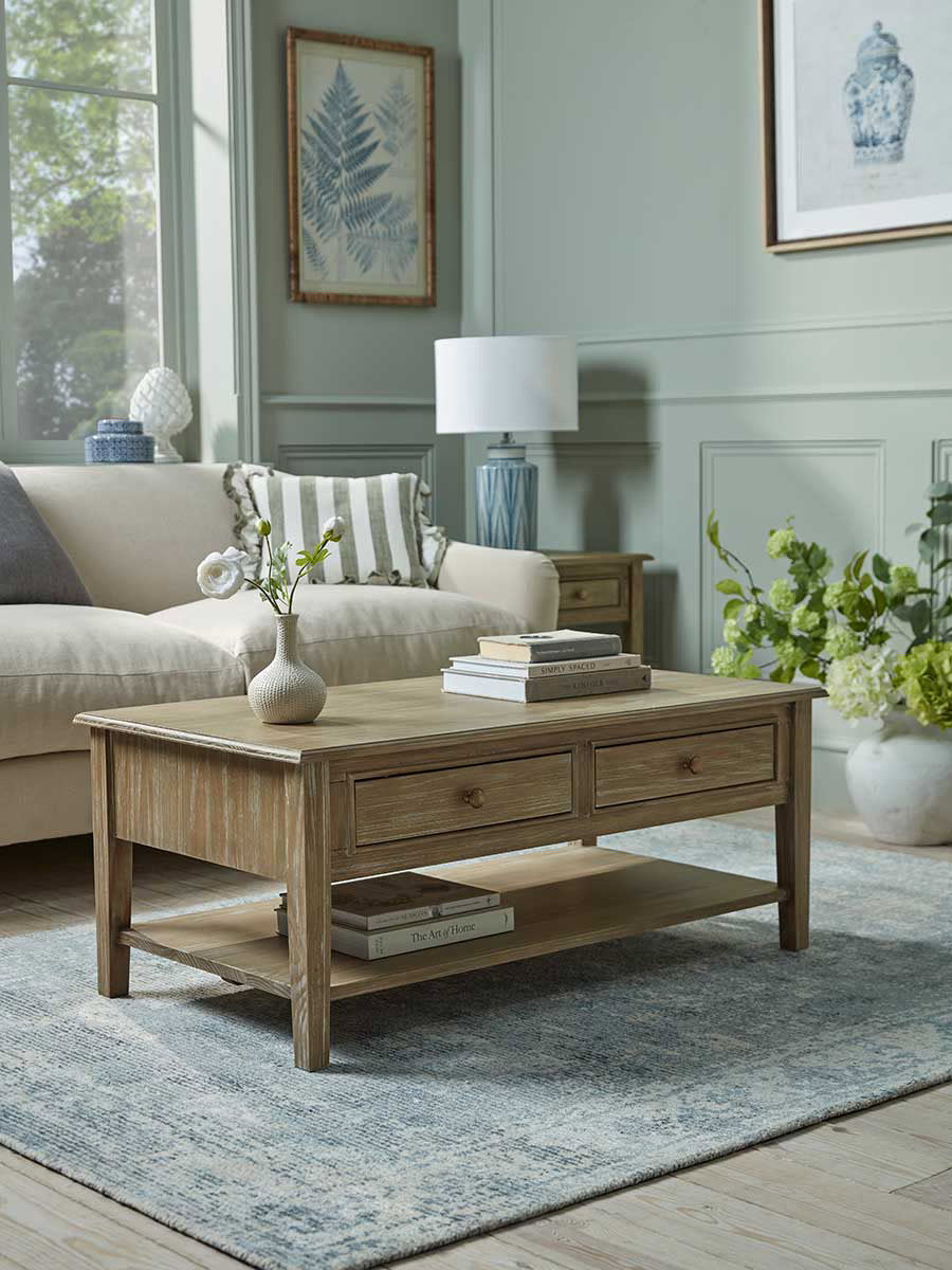 Camille Coffee Table - Limewashed