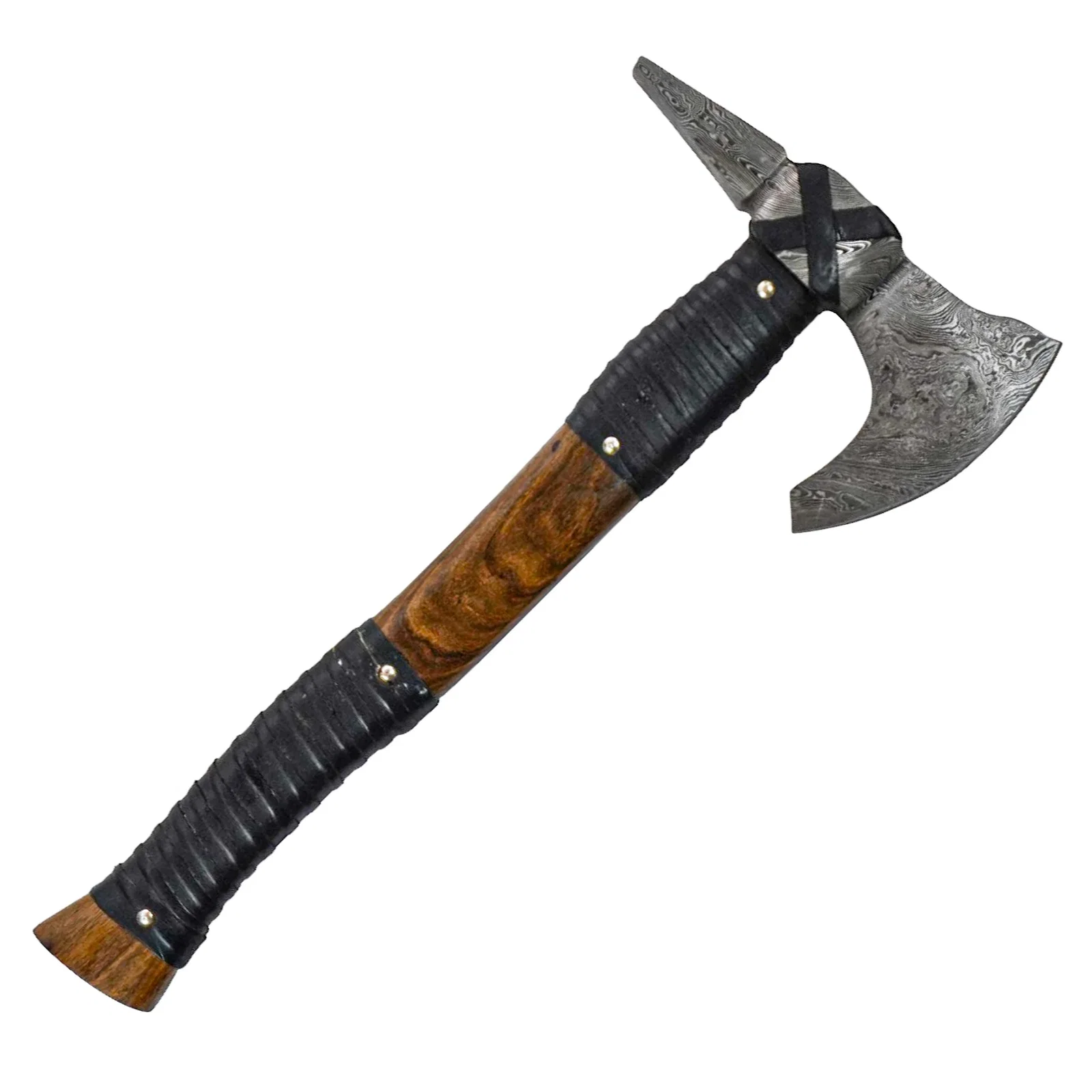 Image of Bearded Viking Ax- Damascus Steel- 19"
