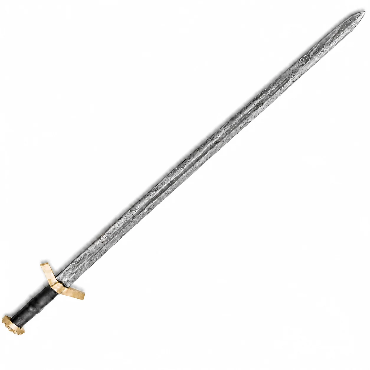 Image of Roman Spatha Sword - High Carbon Damascus Steel - 43.5"