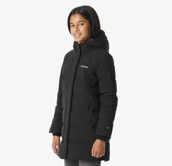Cederberg Youth Hooded Duck Down Long Line Puffer Jacket