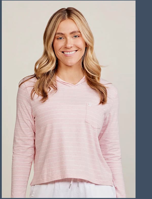 Boardwalk Stripe Pocket Hoodie