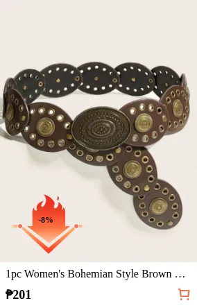 1pc Women s Bohemian Style Brown...
