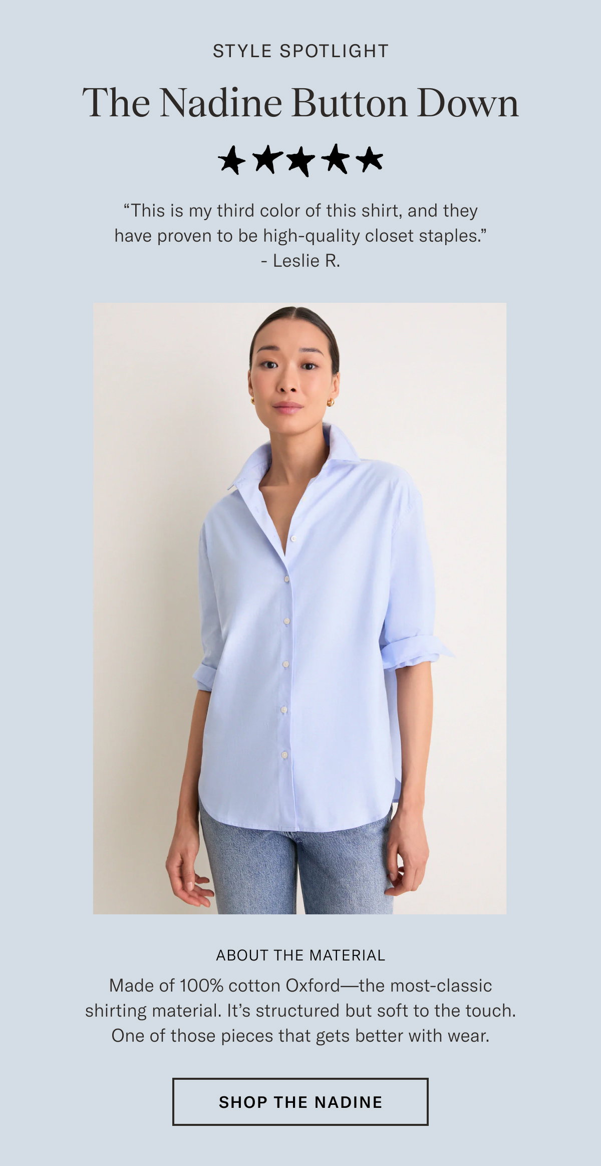 The Nadine Button Down