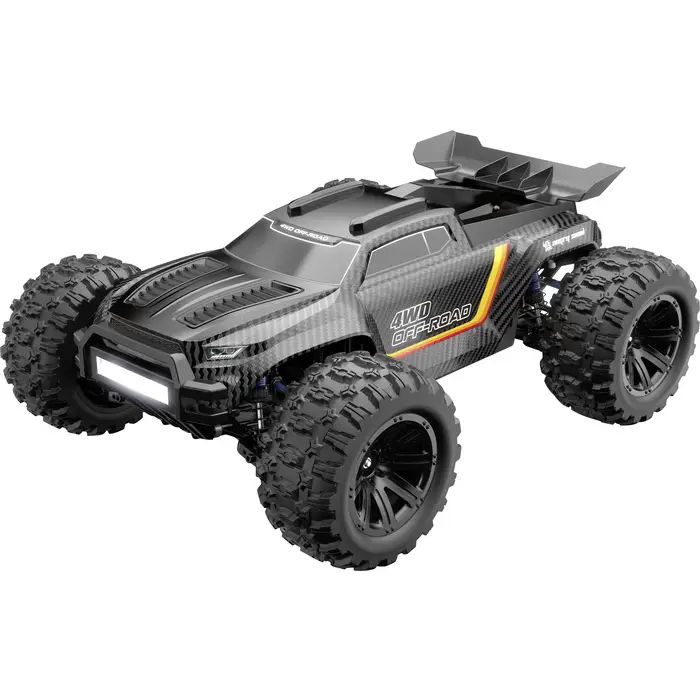 MJX Schwarz Brushless 1:12 RC Modellauto Elektro Monstertruck Allradantrieb (4WD) RtR 2,4 GHz Inkl. Akku und Ladegerät