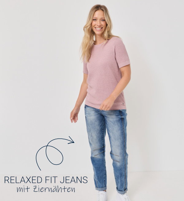 Relaxed Fit Jeans, Barrel-Form