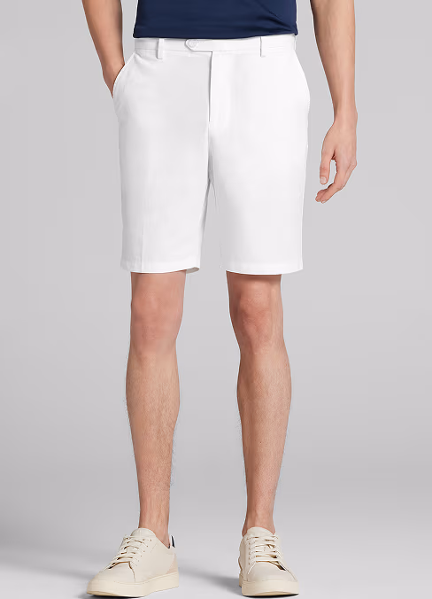 Joseph Abboud Modern Fit Linen Blend Shorts 9