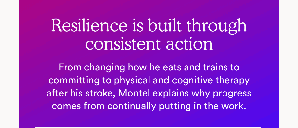 Resilience is built through consistent action