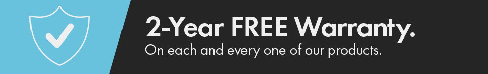 2 year free warranty