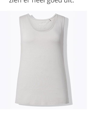 Elegante basics vormen de basis voor een stijlvolle, individuele garderobe. Daarom biedt selection dit tijdloze top in veel lievelingskleuren aan. De top valt glad en is kreukvrij door de zachte Lenzing viscose-jersey met elastaan. selection-detail: aangenaam brede bandjes, waardoor het lijkt alsof de ronde hals tot over de schouders valt. Zijsplitten aan de zoom zorgen voor een gladde val. Op schadelijke stoffen getest textiel volgens de OEKO-TEX standaard 100, testnummer: 14.0.49629.  Het mode- en lifestyle magazine `BUNTE´ adviseert in de actuele maartuitgave vrolijke kleuren, moderne key pieces uit de selection collectie. Dit is het lievelingskledingstuk van de BUNTE-redactie!  Premium Mode voor Jou! selection by Ulla Popken staat voor kwaliteit en draagbare elegantie. Klassiekers worden door selection by Ulla Popken veranderd in moderne highlights op hoogwaardige materialen met luxueuze prints en details – perfect voor elke dag en bijzondere gelegenheden! Met GOED ZO - DOORGAAN ZO herken je dat onze kledingstukken ten dele of zelfs volledig duurzaam zijn vervaardigd.
