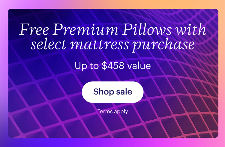 Free Premium Pillows with select mattress purchase