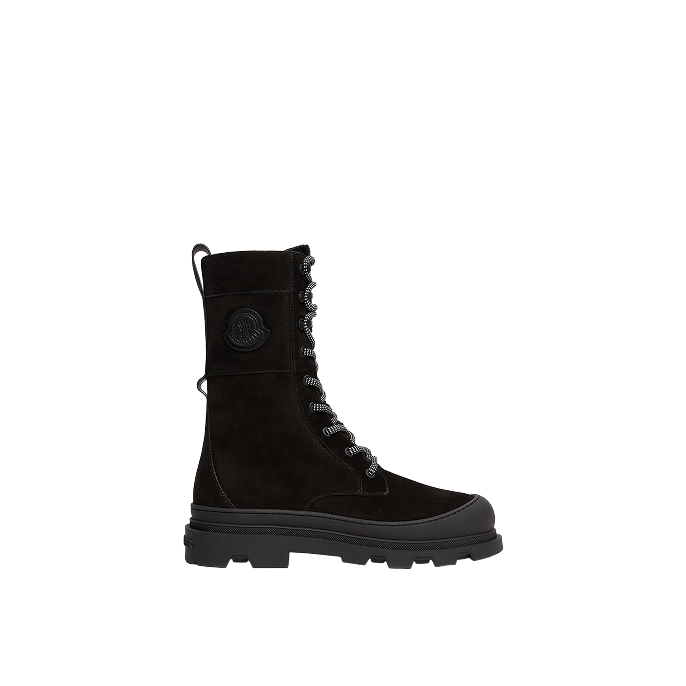 Vera High Suede & Shearling Lace-Up Boots