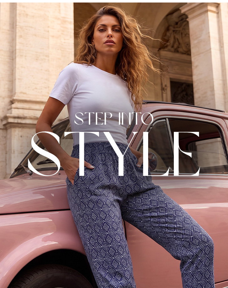 Classic Aztec Print Stretch Trouser