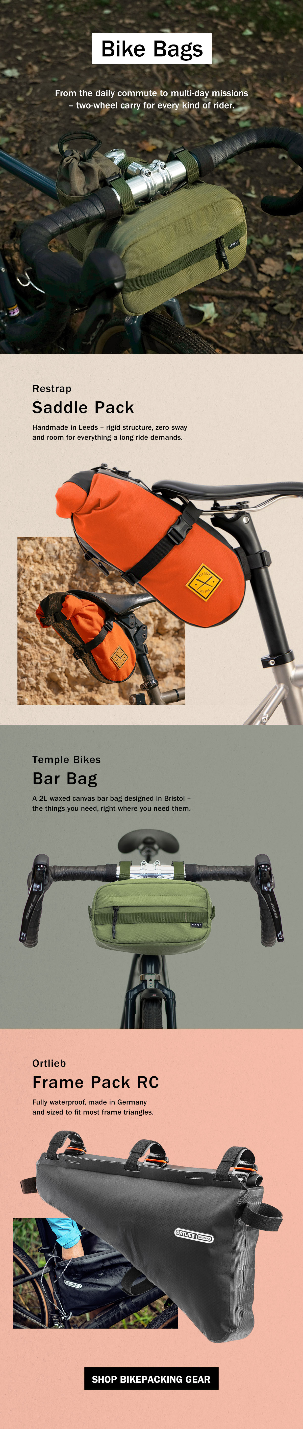 Bike Bags | Bikepacking & Cycling Bags | Frame Bags | WildBounds