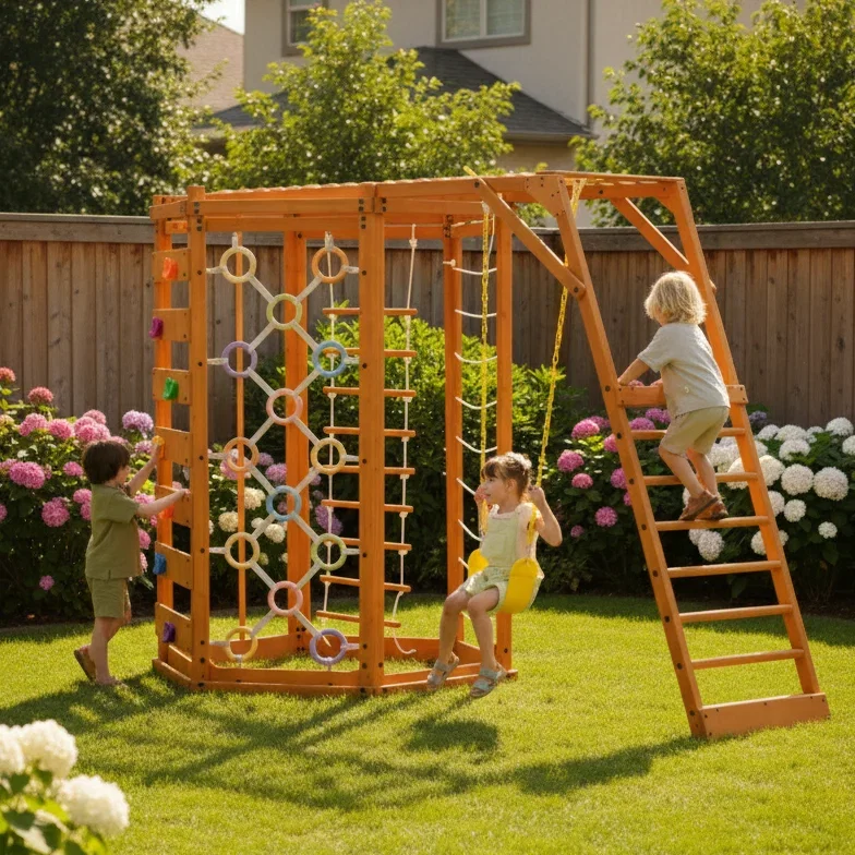 Image of Hawthorn XL – Natural | Octagon Outdoor Jungle Gym