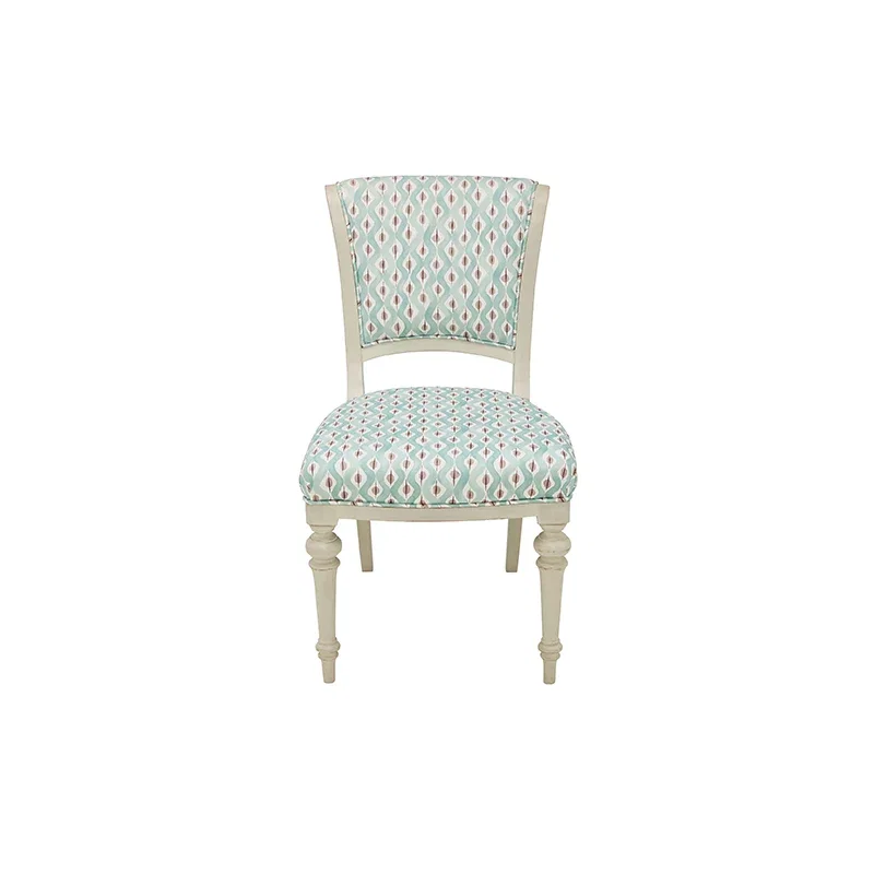 Image of Jennifer Chair in Beau Rivage Painted White Frame