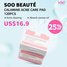Soo Beauté Calamine Acne Care Pad 120pcs