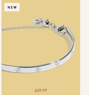 Classic Collection Circle Cubic Zirconia Bangle In Silver Plating