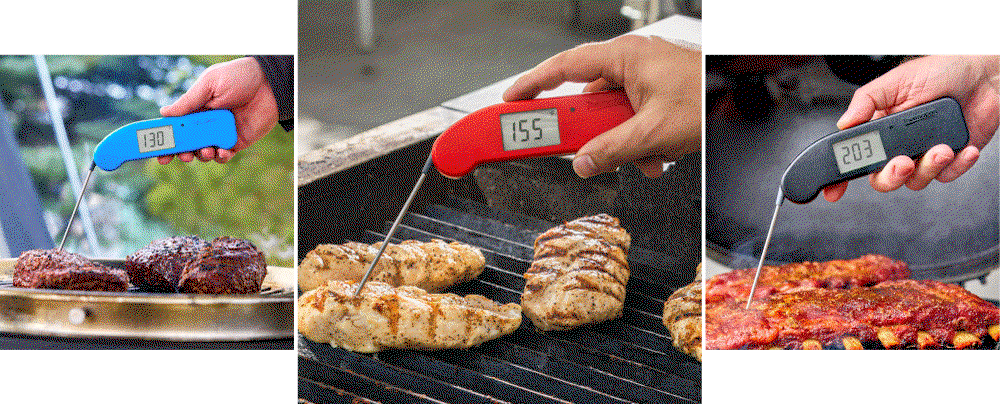GIF of Thermapen ONE Temping Many Different Foods