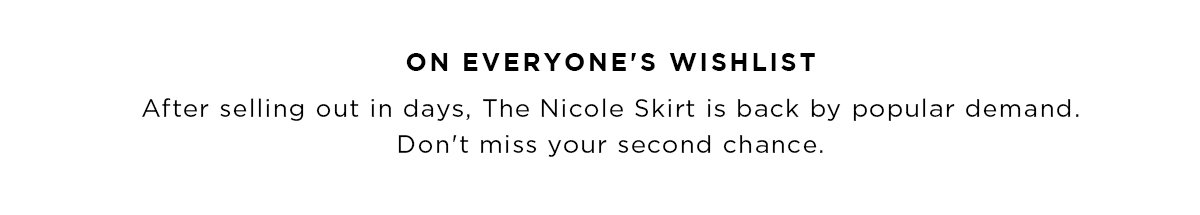 ON EVERYONE'S WISHLIST