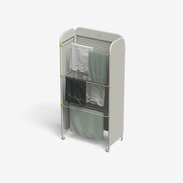 Eclipse™ 3-tier Ecru Clothes Airer with Screen