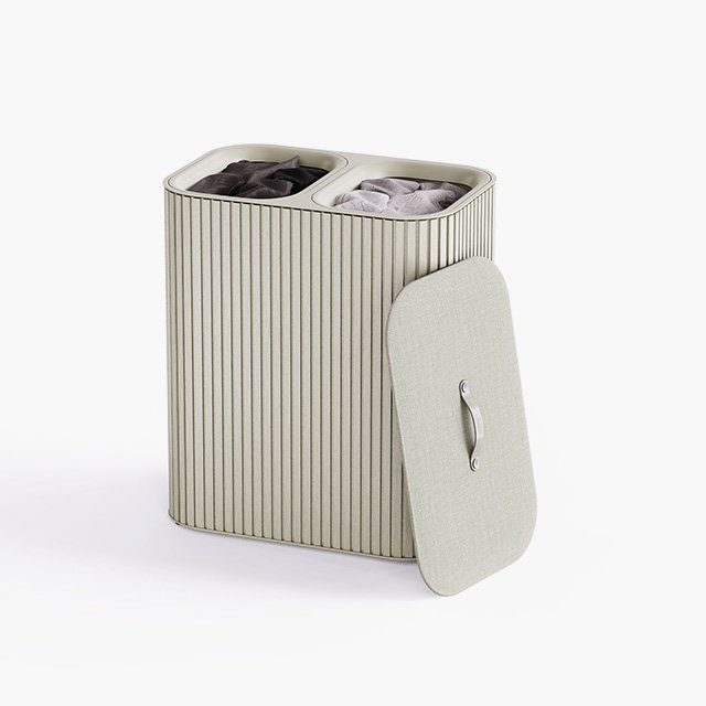 Tota Luxe 90L Ecru Laundry Separation Basket