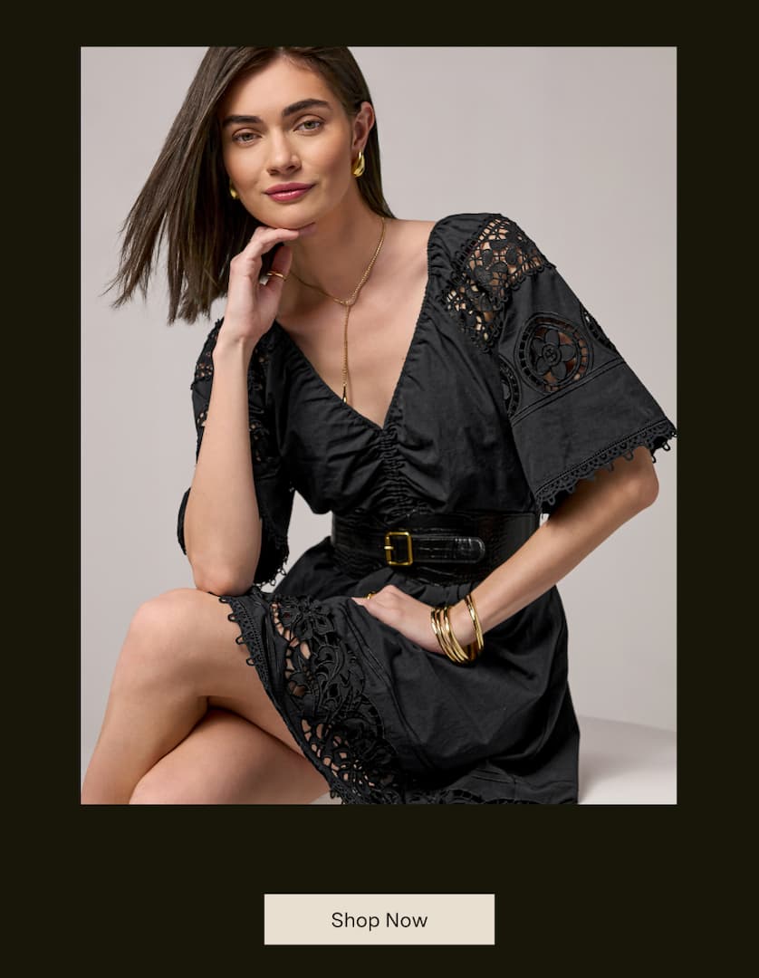 Novelty Eyelet Dress