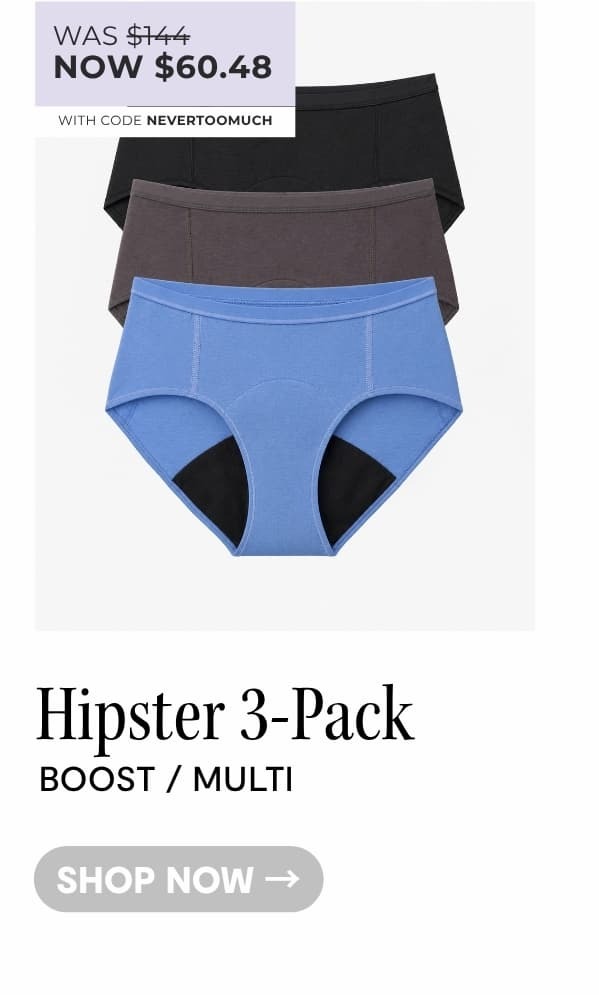 SHOP BOOST HIPSTER 3-PACKS