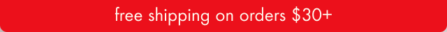 free shipping on orders $30+