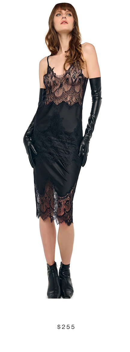 BIAS SLIP TOP WITH LACE