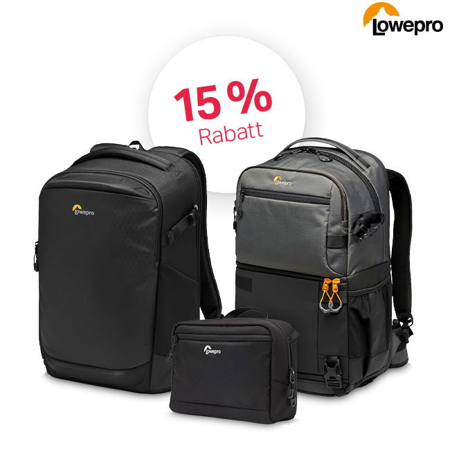 Taschenaktionen von Lowepro