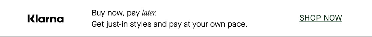 Buy now, pay later with Klarna