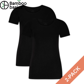 2 Pakkaus Bamboo Basics Kate T-Shirt Round Neck