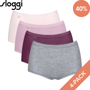 4 Pakkaus Sloggi Basic Plus Maxi Panty