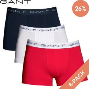 6 Pakkaus Gant Essential Basic CS Trunks